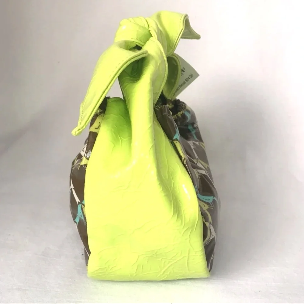 NWT Frill Vera Bradley Tippy Tie Purse green brown - Picture 2 of 8